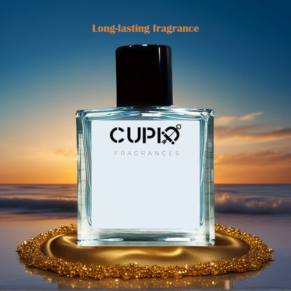Men's Cologne Spray Cupid 2.0 50ml 1.69oz - Romantic Luxury Long Lasting Scent Musk Amber Sandalwood Travel Size Valentine's Day Gift for Him