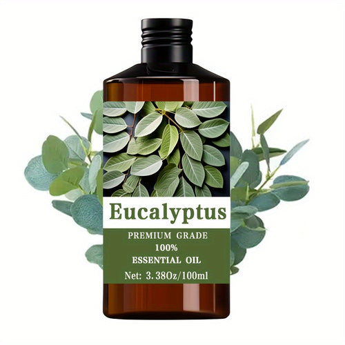Eucalyptus Essential Oil 100% Pure Therapeutic Grade for Aromatherapy Massage Hair Skin Nail Care Diffuser Meditation Relaxation Men Women Gift 100ml