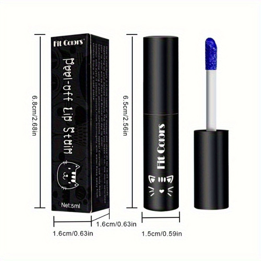 Matte Lip Gloss Set 3pcs Waterproof Long-Lasting Smudge-Proof Liquid Lipstick - Electric Blue Cobalt Shades Vegan Formula All Skin Tones Bold Lip Makeup Women
