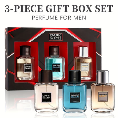 Men's Cologne Gift Set - 3 Piece Eau de Toilette Spray Long Lasting Fragrance for Men, Travel Size 1 oz Each, Perfect for Dating Holidays Everyday Wear & Parties