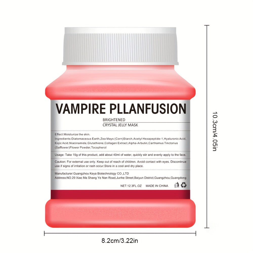 12. 3fl. oz Vampire Plasma Face Mask - Lactic Acid Jelly for All Skin Types, Alcohol-Free & Paraben-Free, Firming & Hydrating -Off Gel, Fragrance-Free