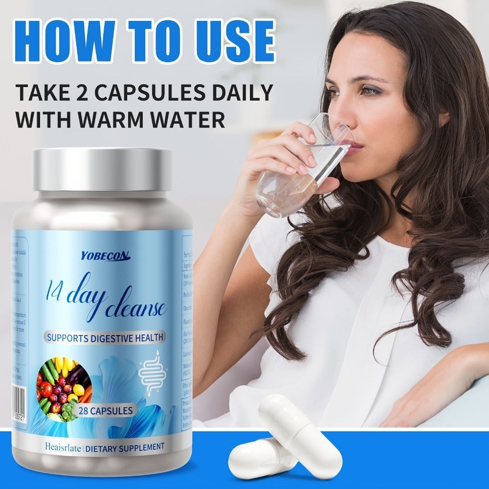 14-Day Gut And Colon Health | Advanced Formula With Senna, MCT Oil & Psyllium Husk Daily Digestive Care Capsules For Men & Women For Smooth & Regular Digestive Rhythm Born For Digestive Comfort