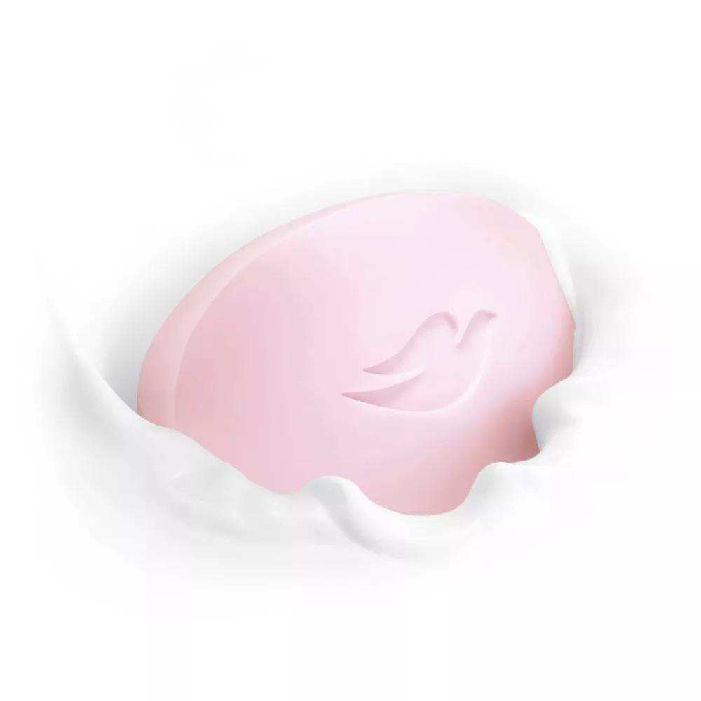 Dove Soap Pink Rosa x [3 Pack] Beauty Bar 3-in-1 Moisturizing Face, Body & Hand Soap, 4.75 Oz / 135g – Deep Moisture, Soft Creamy Lather, Daily Gentle Clean
