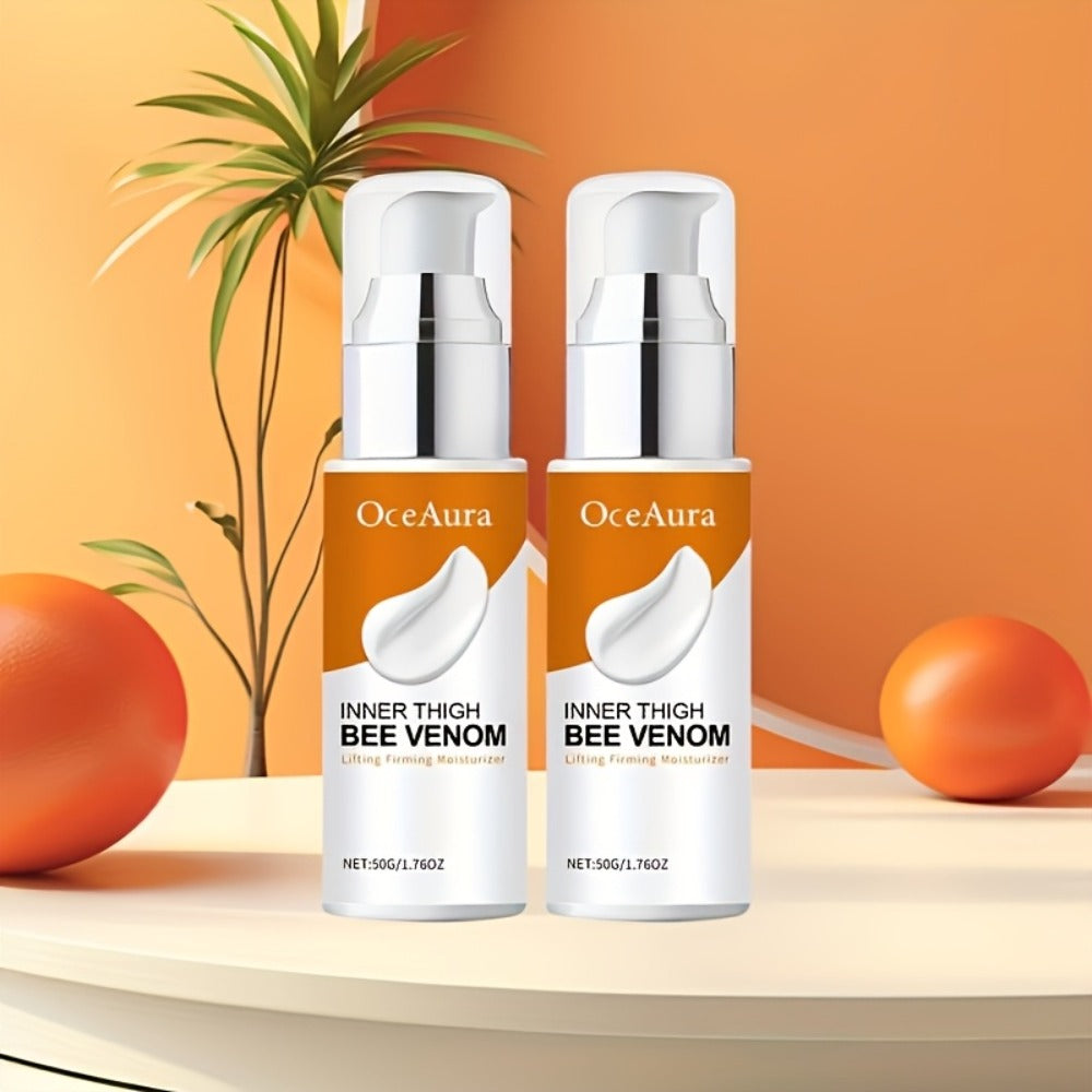 2/4pcs Bee Venom Thigh Firming Cream, Lifts And Firms Skin, Contains Coffee Seed, Vitamin E, Jojoba Oil, And Ginger Extract, Suitable For All Skin Types, Moisturizes And Conditions Thighs, Buttocks, Arms, And Body Contours, Alcohol-free.
