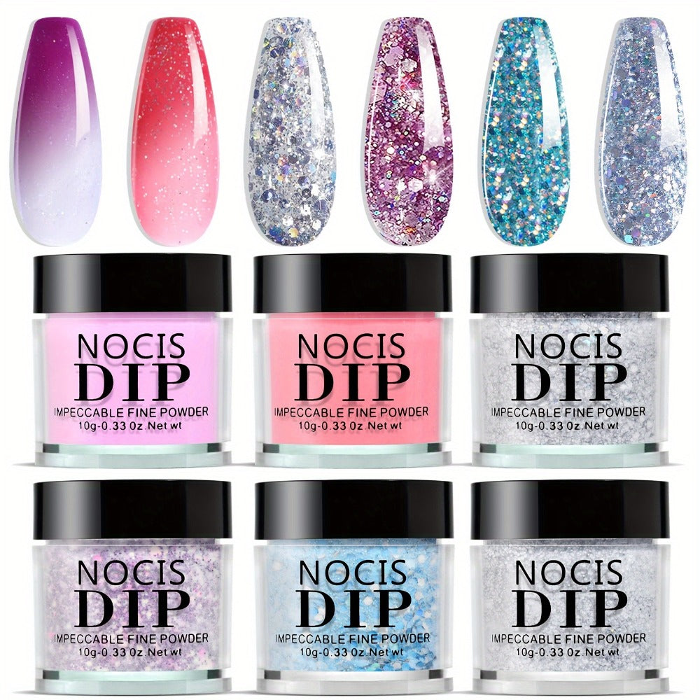 NOCIS Mood-Changing Dip Powder Nail Kit - Perfect for DIY Manicures & Trendy Gifts, No Lamp Needed