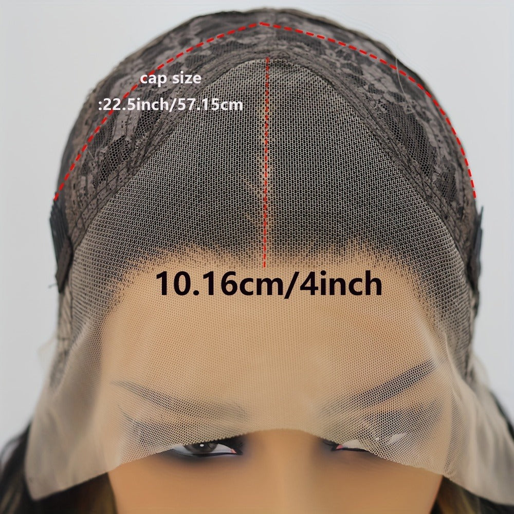 Loose Curly Wavy Lace Front Wig Synthetic 13x4 Deep Part Heat Resistant Fiber Pre Plucked Glueless Super Long for Women Halloween Party Daily Wear