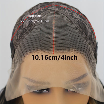 Loose Curly Wavy Lace Front Wig Synthetic 13x4 Deep Part Heat Resistant Fiber Pre Plucked Glueless Super Long for Women Halloween Party Daily Wear
