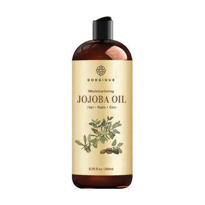 Jojoba Oil Cold Pressed 200ml (6.76oz) — Pure Natural Carrier Oil for Face, Skin & Hair Care, Moisturizing & Non-Greasy, Suitable for All Skin & Hair Types, Men & Women