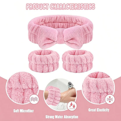 Facial Cleansing Set 7pcs — Deep Cleansing Spa Mask Brush Kit with Velvet Headband, Scrub Brush, Detailing Brush & Wash Bag, Portable Skincare Tool for Women