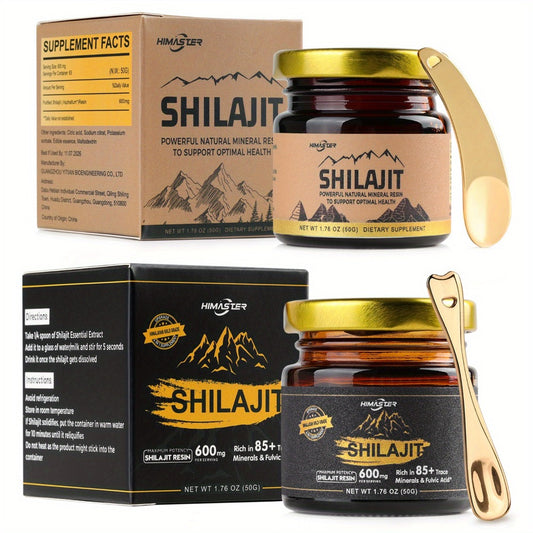 Shilajit Pure Himalayan Golden Shilajit Resin- Sweet Shilajit Resin with 85+ Trace Minerals And Fulvic Acid For, Comes with a Spoon