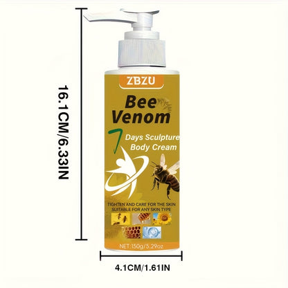 Firming Body Cream with Bee Venom – 7-Day Rapid Skin Tightening for Arms, Abdomen, Thighs & Buttocks | Vitamin C, Collagen & Glycerin Formula | Fast-Absorbing Lifting Cream for All Skin Types, 150g