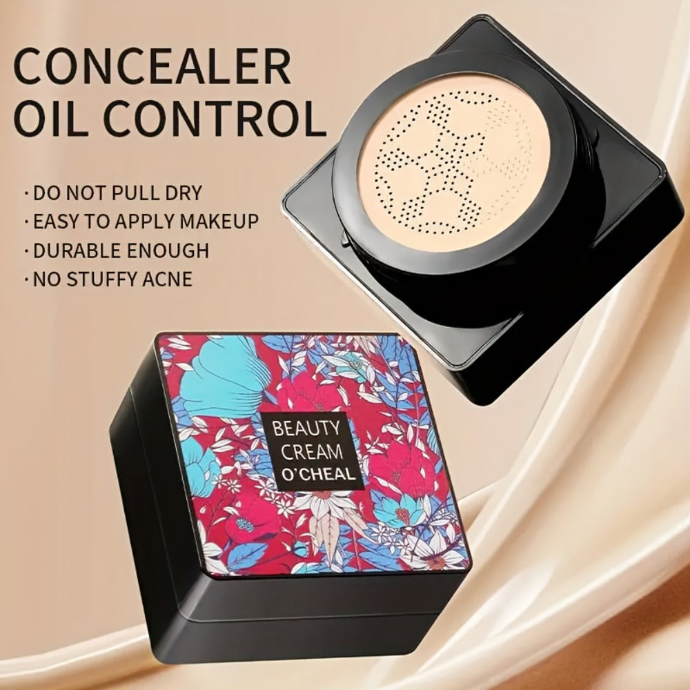 2pcs Moisturizing BB Cream Base Mushroom Air Mat Puff - Moisture Retaining CC Cream Base - Complete Coverage Makeup, Perfect Gift for Mother's Day