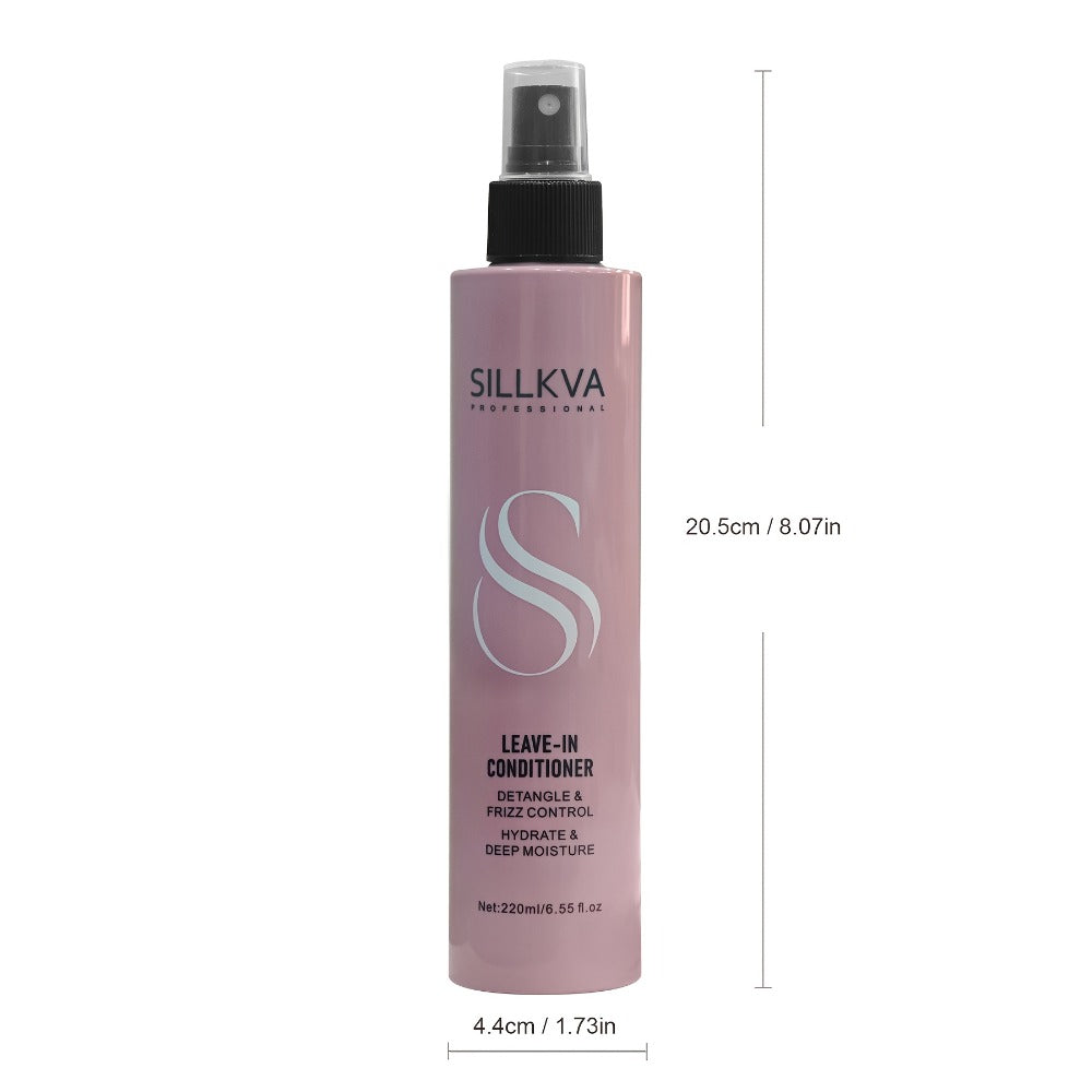 Wig Conditioner Spray with Argan Oil & Vitamin E - Sillkva Leave-In Moisturizing Care for Synthetic & Human Hair Wigs, Detangles, Reduces Frizz & Adds Shine