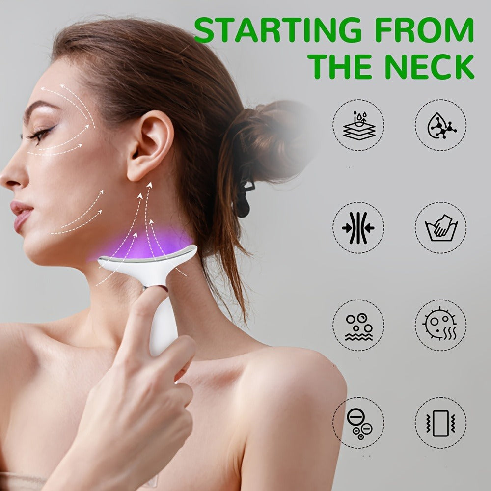A Rechargeable Beauty Device for The Face And Neck with 7 Massage Modes, Making It The Perfect Gift for Women And Girls. Gift for Mom on Mother's Day
