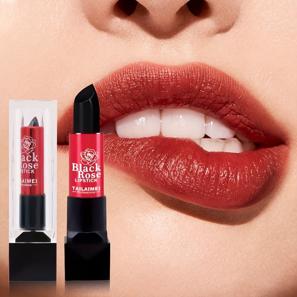 Matte Red Shine Lipstick by Black Rose, Long-Lasting And Moisturizing, with a Non-Stick End for Your Lips