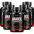 5 Packs ANABOL Capsules, Dietary Supplement for Men - Advanced, Strength, And Wellness Formula, 60 Capsules, 2-Year Shelf Life