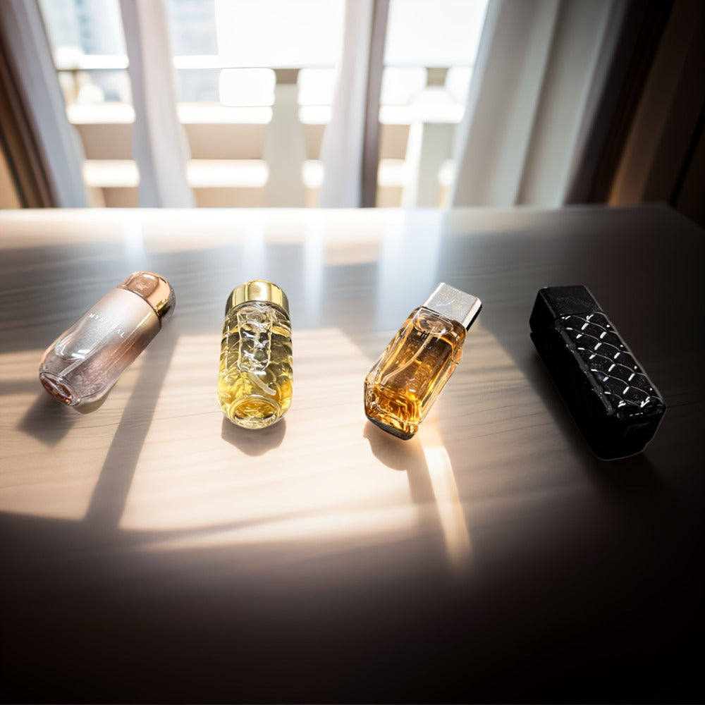Perfume Gift Set for Women 4 Pieces - Mini Travel Fragrance Set Long Lasting, Unisex Cologne Spray Portable Gift Box for Mother's Day Valentine's Day Birthday 20ml 30ml