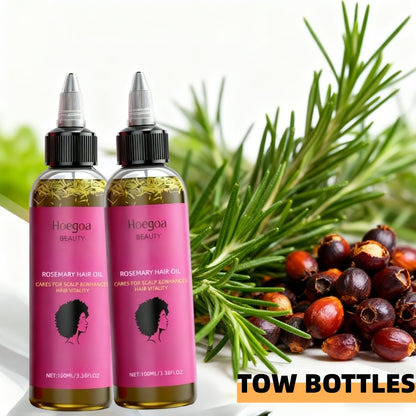 Rosemary Hair Oil 2 Pack HOEGOA Natural Rosemary Leaf & Bataana Oil Blend for Hair Moisturizing Nourishing Scalp Treatment Promotes Healthy Hair Growth Gift Set
