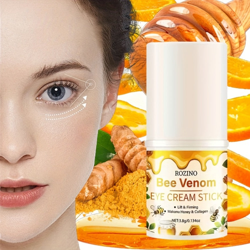 Bee Venom Collagen Instant Lifting Under Eye Cream - Deep Moisturizing & Dark Circles, Hypoallergenic, All Light Beige Types, Unisex Adult Skincare for Puffiness & Wrinkles, No Power Needed, Skincare Routine, Sleek Packaging, Glycerin Moisturizer