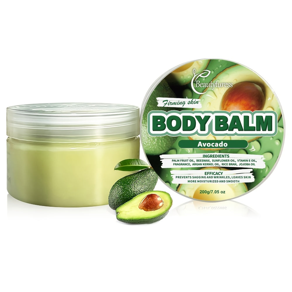 Body Butter Moisturizing Cream 200g with Shea Butter Glycerin Vitamin C Long Lasting Hydration Body Glaze for Dry Skin All Skin Types Hypoallergenic Fruity Scents Strawberry Peach Avocado Watermelon