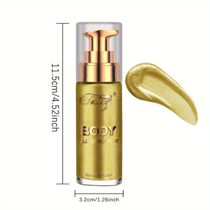 Liquid Luminizer Set of 2 Moisturizing Shimmer Highlighter for Face & Body All-in-One Glow Makeup Summer Bronzer Illuminator Women Gift