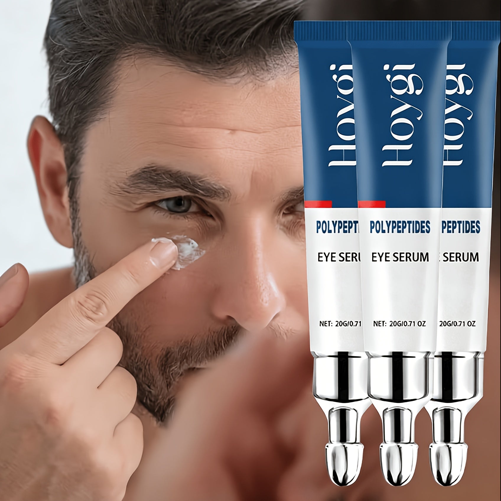 3-Pack Instant Firming And Brightening Eye Cream And Firming Eye Gel: Intensely Moisturizing And Firming, for Puffy Eyes And Dark Circles, Leaving Light Beige Skin Brighter. Suitable for All Skin Types. Ideal Christmas And Holiday Gift