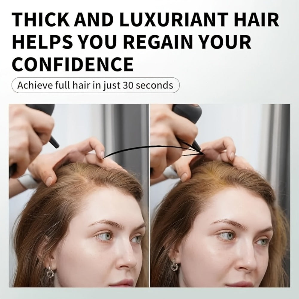 Hair Thickening Fibers Set 2-in-1 with Applicator - Natural Volume & Fuller Look for Thinning Hair, All Hair Types, 8 Colors, 3pcs or 4pcs Set
