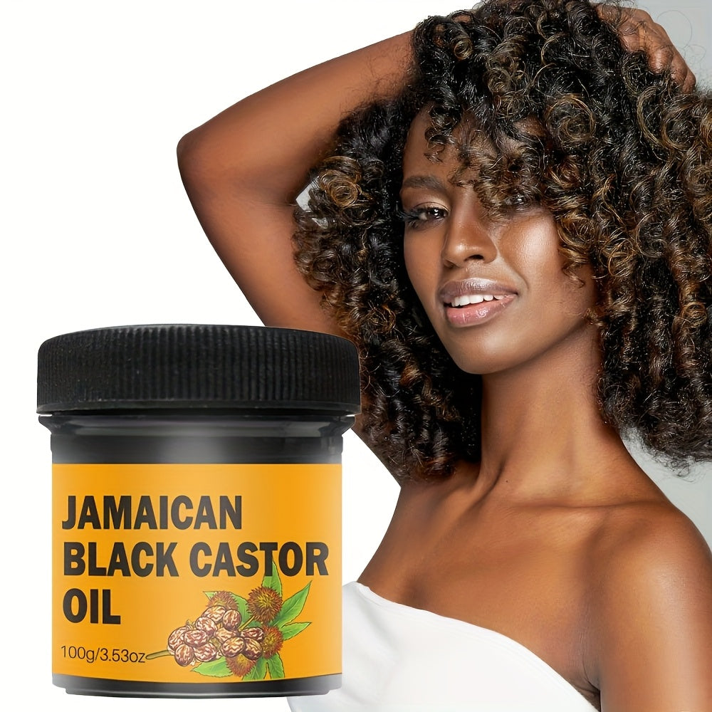 Black Castor Oil Hair Care - Pure Cold Pressed, Hydrating And Nourishing Hair And Scalp Treatment, Increases Hair'S Natural Shine, Makes Hair Look Healthier And Shinier, Suitable For Normal Hair