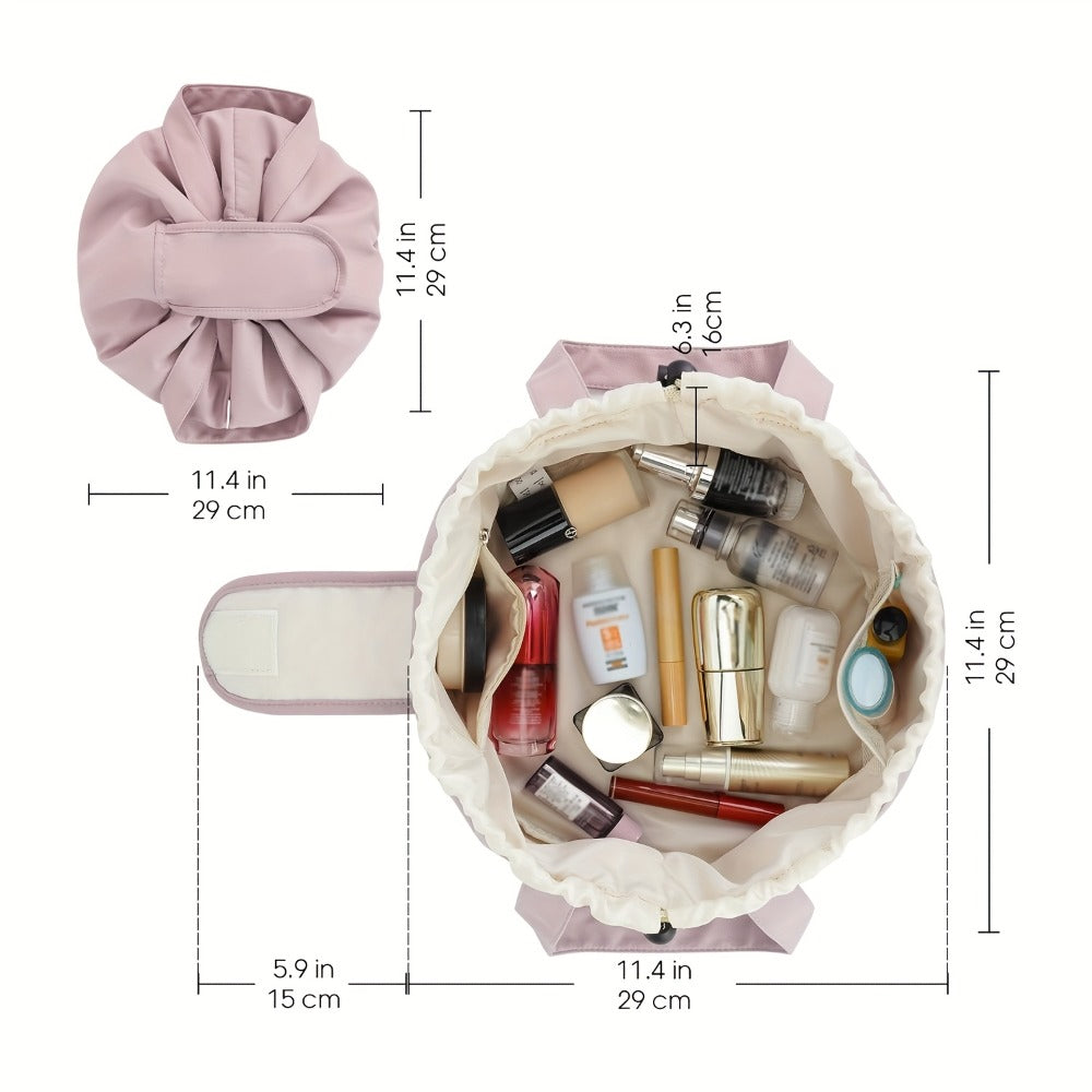 Drawstring Makeup Bag Wide Opens Storage Bag for Small Tools And Accessories Drawstring Travel Packing Cubes Collapsible Storage Bags Car Storage Organizer Valentine's Day Gifts T Holiday Essentials