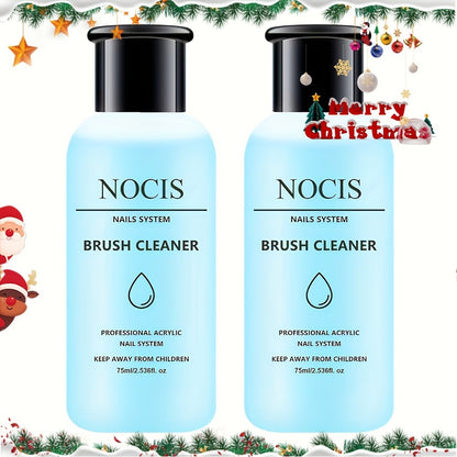 Nail Brush Cleaner and Conditioner 2-Pack Gel Nail Brush Wash Pen Kolinsky Acrylic Brush Preserver Restorer for Paint Airbrush Art Tools