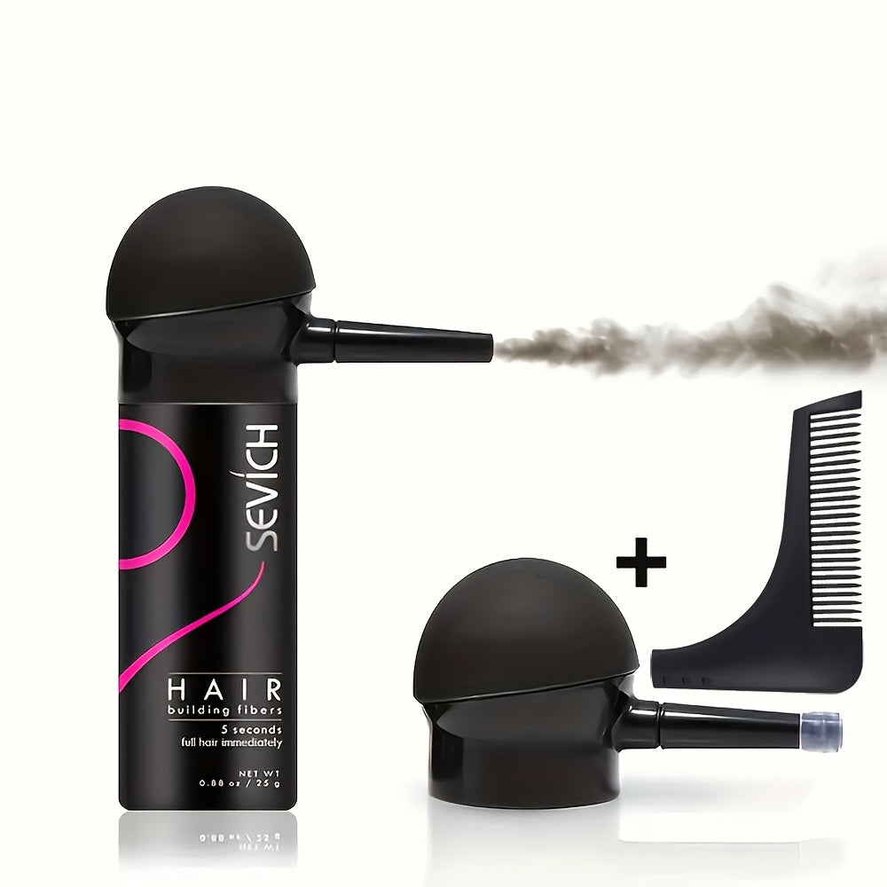 Hair Fibers for Thinning Hair 3pcs Kit - with Spray Pump & Optimizer - Thickening Powder for Hair And Beard