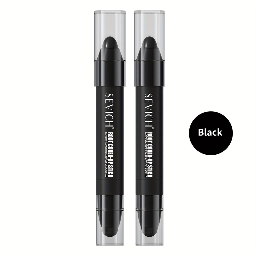 2pcs Set of Sevich Men'S Beard And Hair Dye Sticks, Designed for Long-Lasting Use. This Hair Coloring Pen Effectively Covers Gray Roots for Men And Is Hypoallergenic, Sweat-Proof, And Water-Resistant