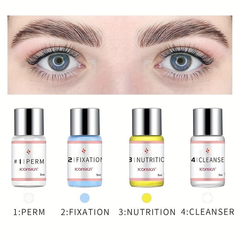 ICONSIGN Lash Lift Kit, Calia Perm Eyelash Enhancer Makeup Tools, Lifting Eyelashes Lasting 6-8 Weeks