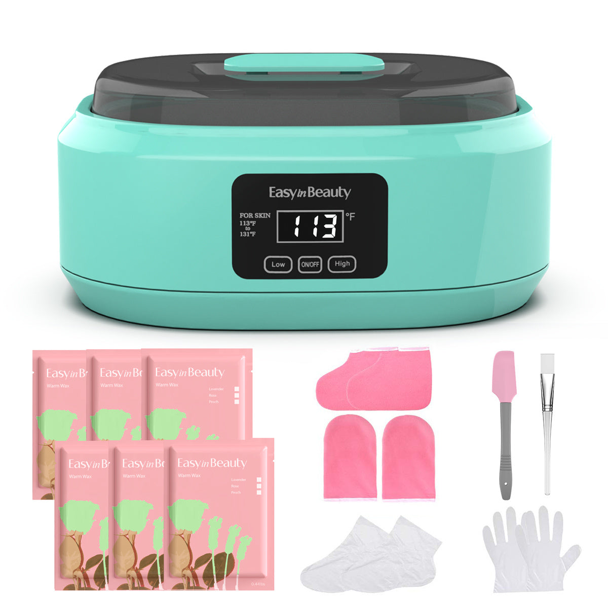 Paraffin Wax Machine for Hand and Feet - 3000ml Touchscreen Paraffin Wax Warmer Kit with 6 Packs Refill Wax, Hot Wax Spa Bath for Arthritis Pain Relief & Moisturizing Skin Care