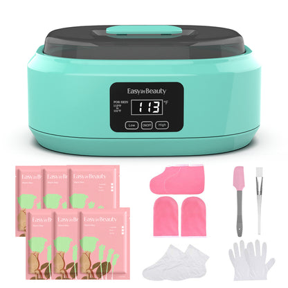 Paraffin Wax Warmer Kit 3000ml Touchscreen for Hands & Feet – Includes 6 Packs Refill Wax, Hot Wax Spa Bath for Arthritis Pain Relief & Deep Skin Moisturizing, Home Salon Use Purple Pink White Green Black