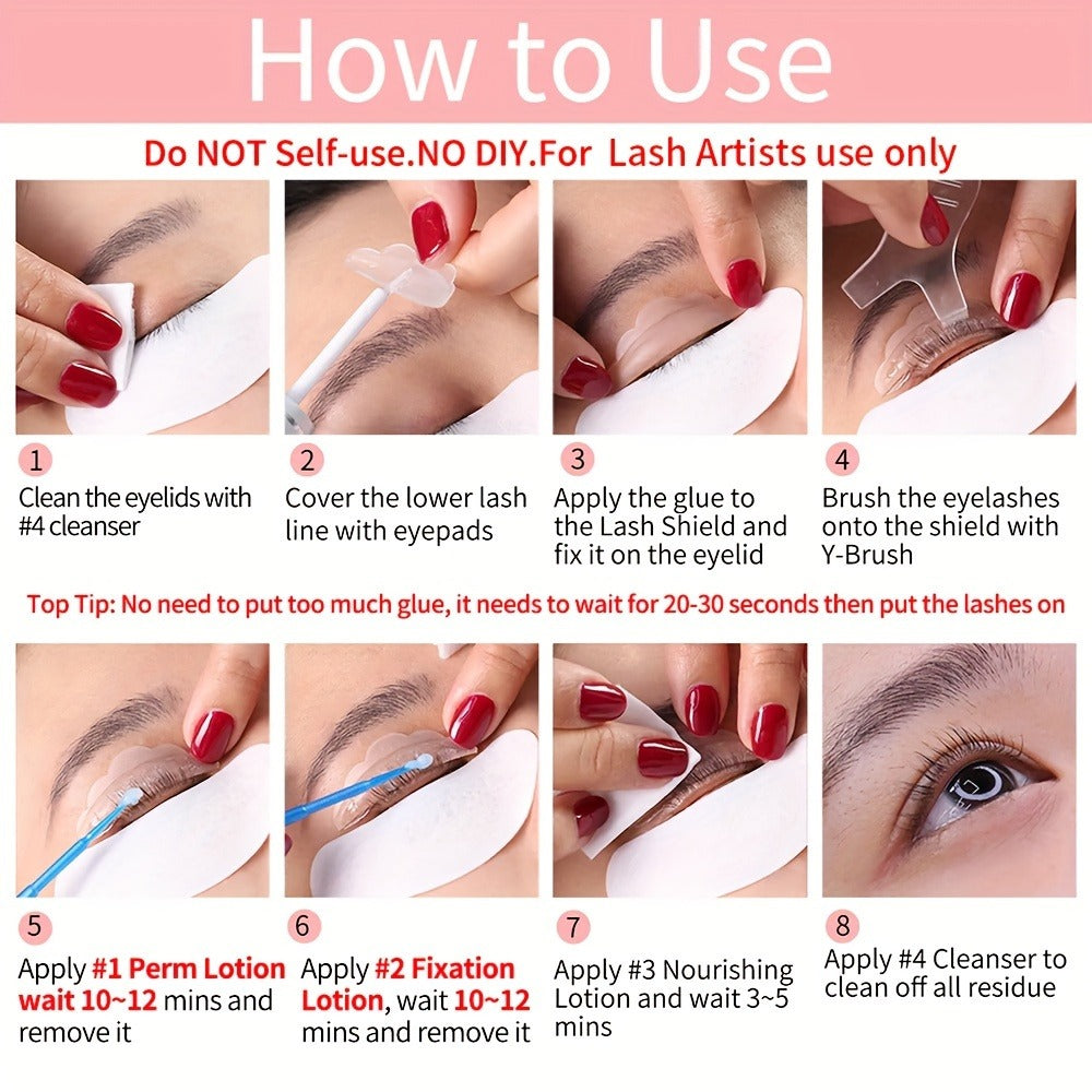ICONSIGN Lash Lift Kit, Calia Perm Eyelash Enhancer Makeup Tools, Lifting Eyelashes Lasting 6-8 Weeks
