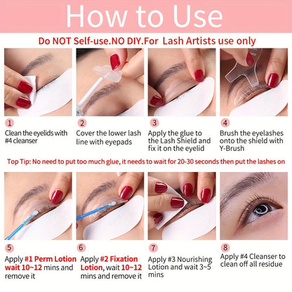 Lash Lift Kit Professional Eyelash Perm Curling Set — Calia Perm Technique, Long-Lasting 6–8 Weeks, Natural Lash Lifting System for Home & Salon Use