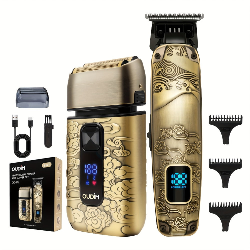 Electric Razor for Men Foil Shavers for Men, Hair Beard Trimmer for Men Grooming Shaving Kit Face Mustache, Cordless Head Shavers for Bald Men Barber Clippers, Shaving And Haircutting Kit, Father'S Day, Gifts Dads Love, Birthday Gift for Fathers