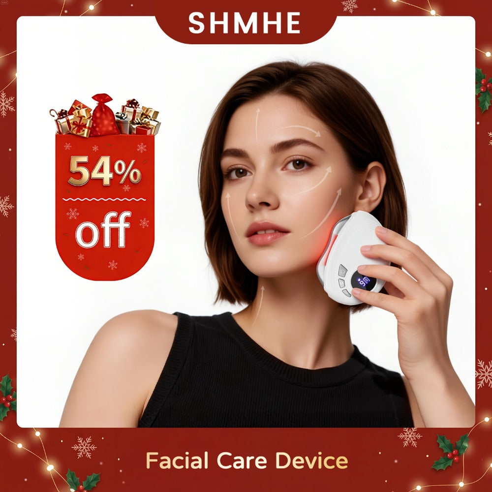Pink Electric Gua Sha Facial Sculpting, 9 Speeds for Vibration And Another 9 Speeds for The Heat