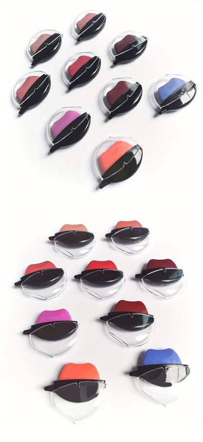 Lipstick Set 6pcs - Matte Color Changing Lip Shaped Lipstick with Jasmine Scent, Non-Fade Long-Lasting Formula, Multi-Shade Lip Makeup Gift Set for Women