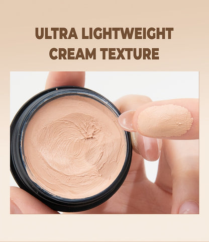 Full Coverage Concealer Cream 2pcs — Waterproof Matte Finish, Plant-Based Squalane Formula, Buildable Coverage for Dark Spots & Blemishes, All Skin Tones Light to Dark