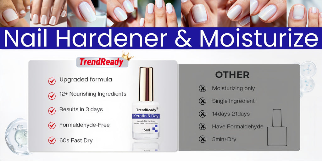 2PCS 0.51oz Nail Hardener | White Nail Hardener Extra Strong For Weak Nails | Long Lasting & Fast Drying Nail Polish For Weak Splitting Break | Manicure Essentials, Nail Care, Smoothes Nails | Halloween Gift, Christmas Gift, Nail Oil