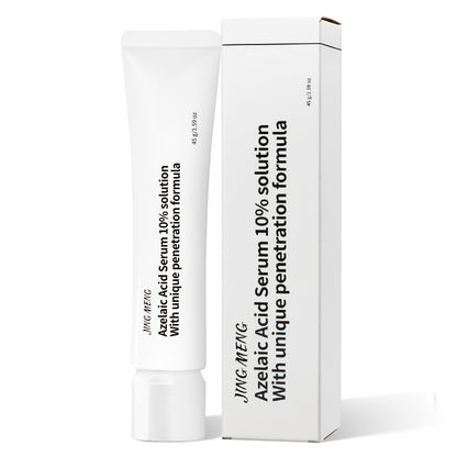 Azelaic Acid Serum 10% JING MENG Brightening Dark Spot Reducing Uneven Skin Tone Smoothing Korean Skincare Face Serum for Women All Skin Types 30ml / 45g