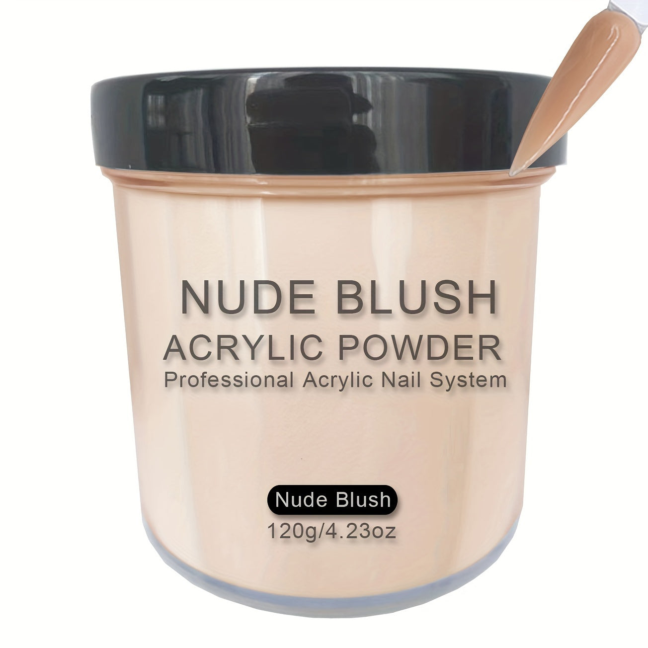 4 Ounces of Nude Blush Acrylic Powder, Beige Nude Acrylic Powder