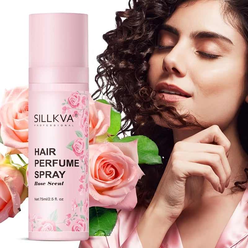 SILLKVA Moroccan Argan Revitalizing Penetrating Hair Oil + Rose Scented Hair Spray Set - A Hair Oil And Rose Essence Spray Specially Developed For Women. It Smooths, Moisturizes, And Strengthens Hair While Leaving A Long-lasting
