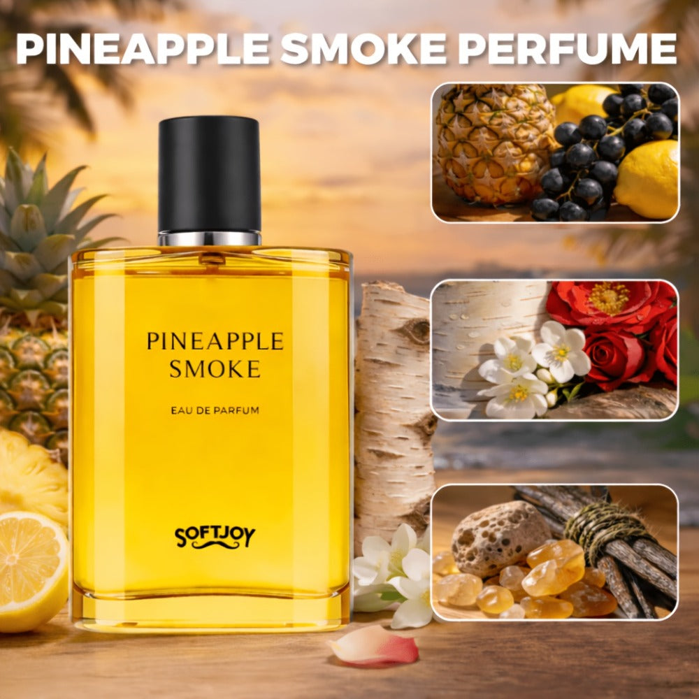 Pineapple Smoky Eau de Parfum for Men 3.04 oz - Woody Fruity EDP Spray, Pineapple Blackcurrant Vanilla Ambergris Long Lasting Masculine Cologne, Bold Fragrance Gift for Him