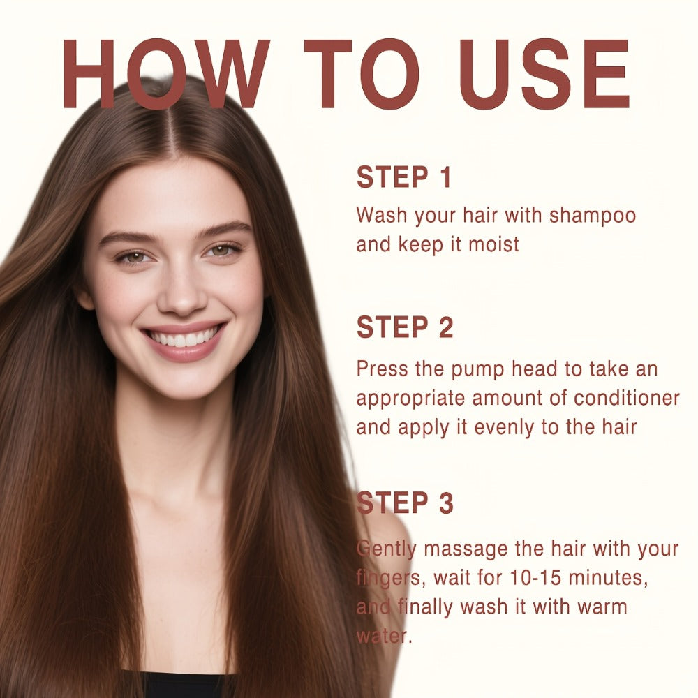 Rice Water Shampoo and Conditioner Set 2pcs — Fermented Rice Water 10-in-1 Hair Care, Volumizing Anti-Frizz Heat Protection, Repairs Damaged Hair for Thicker-Looking Hair