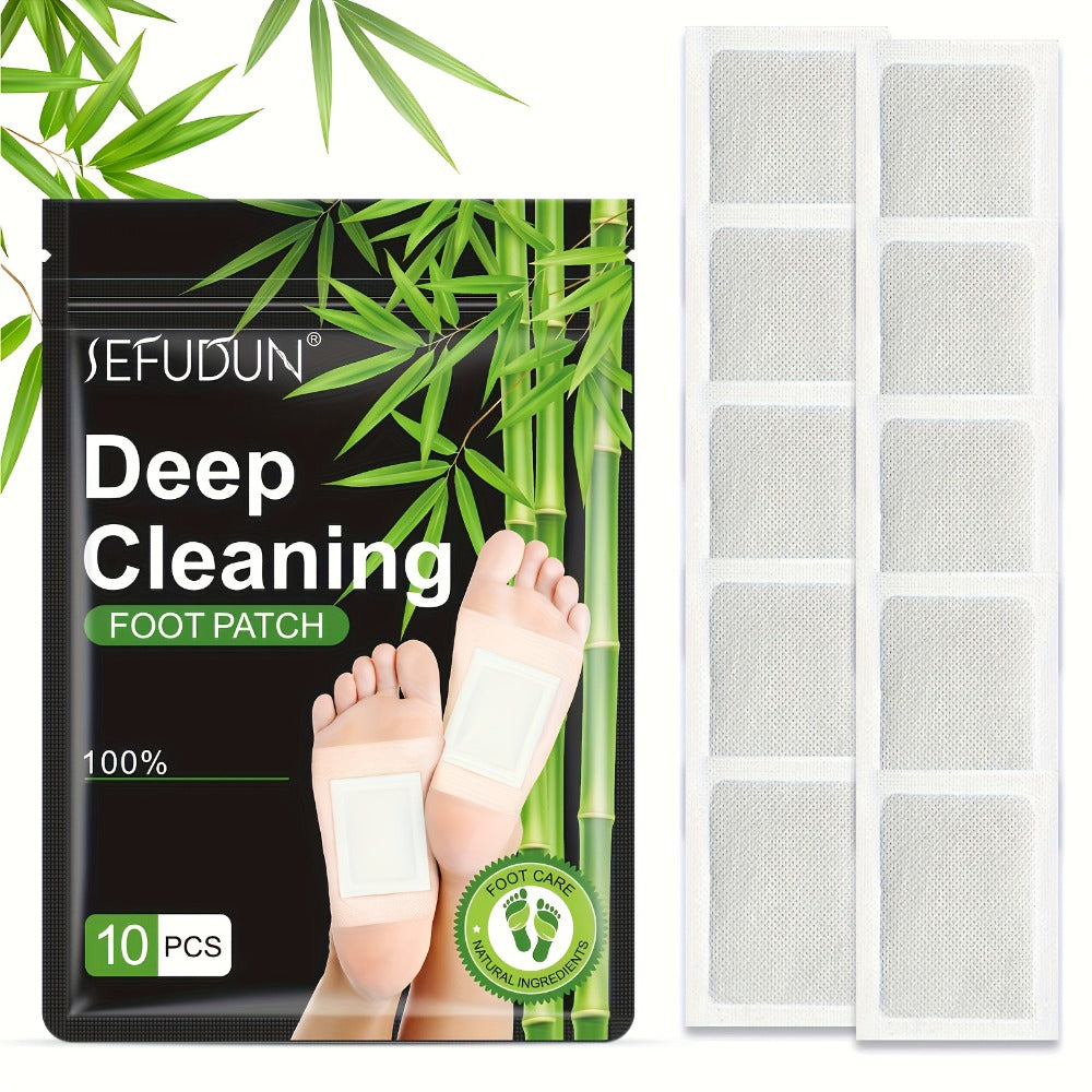 Foot Detox Patches 50pcs - Deep Cleansing Bamboo Charcoal & Ginger Powder Foot Pads for Foot Care, Relaxation & Toxin Removal, Gift for Women Parents