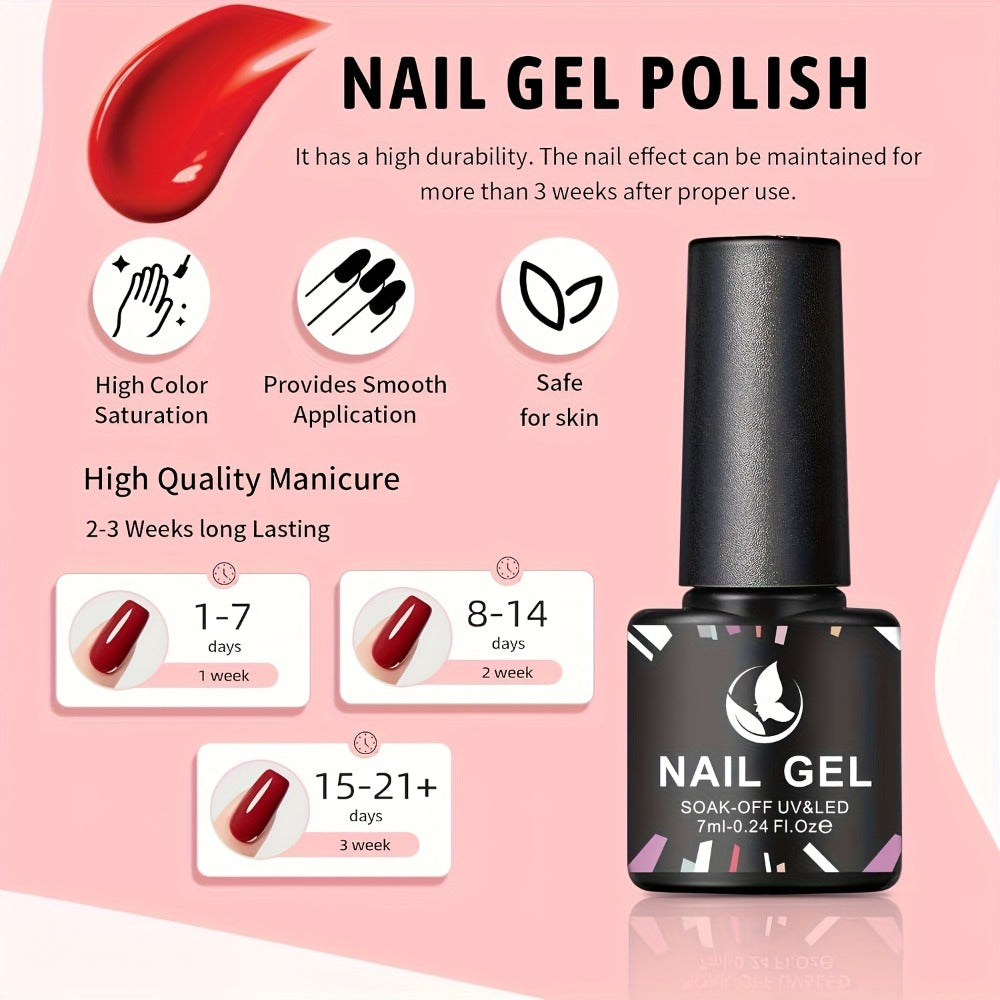 Gel Nail Polish Kit with Lamp and Grinder 35 Colors Gel Polish Set Sparkly Matte Glossy Top Coat Base Gel Rhinestone Nail Decorations Tools for DIY Beginners Home Salon