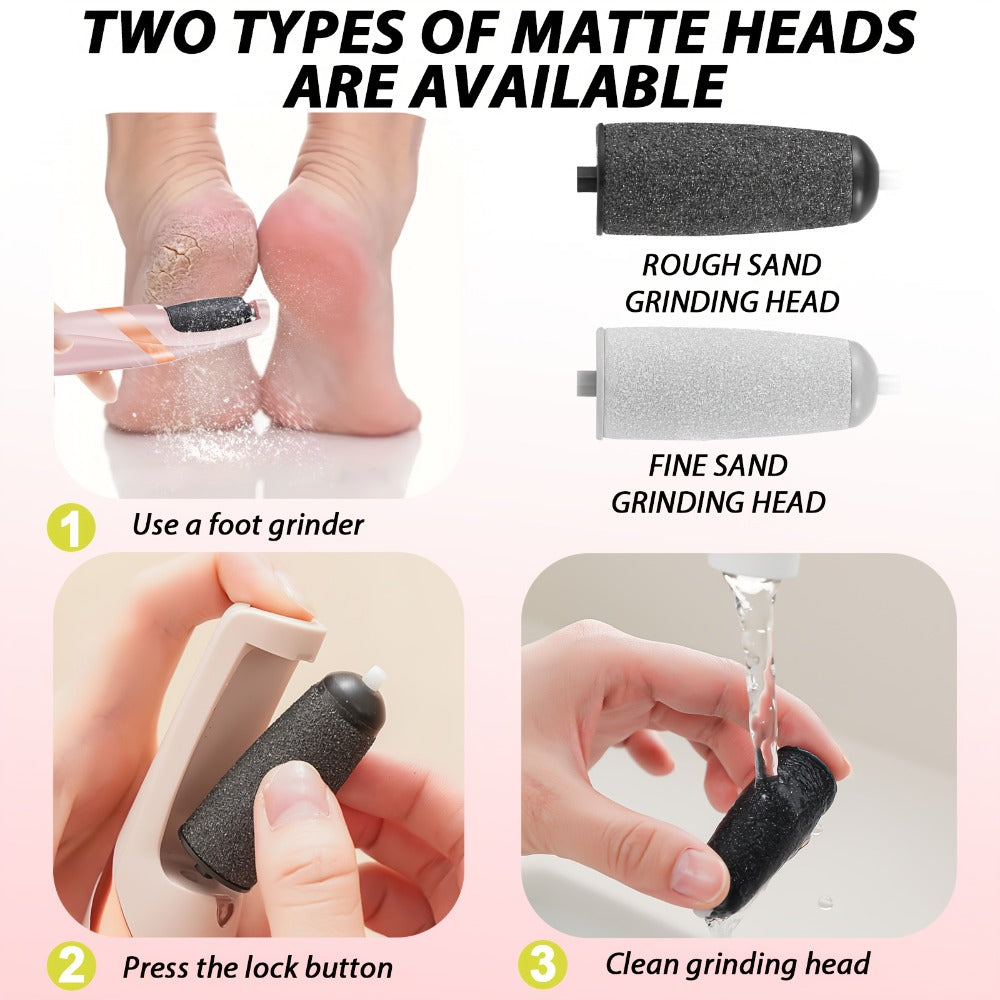 Remover For Feet, Electric Foot Remover Rechargeable Pedicure Tools Smooth Pedicure Wand Electronic Foot File, Equrhsa Foot Care Cream Cracked Feet, Feet Care For Removes Dry Hard & Dead Skin Ideal Gift